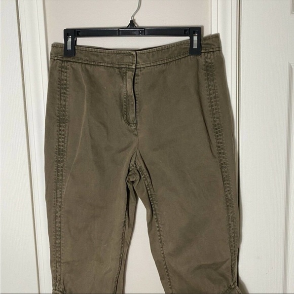 Cinq a Sept Frayed Flare Hem Wysteria Pant Olive - Picture 3 of 8